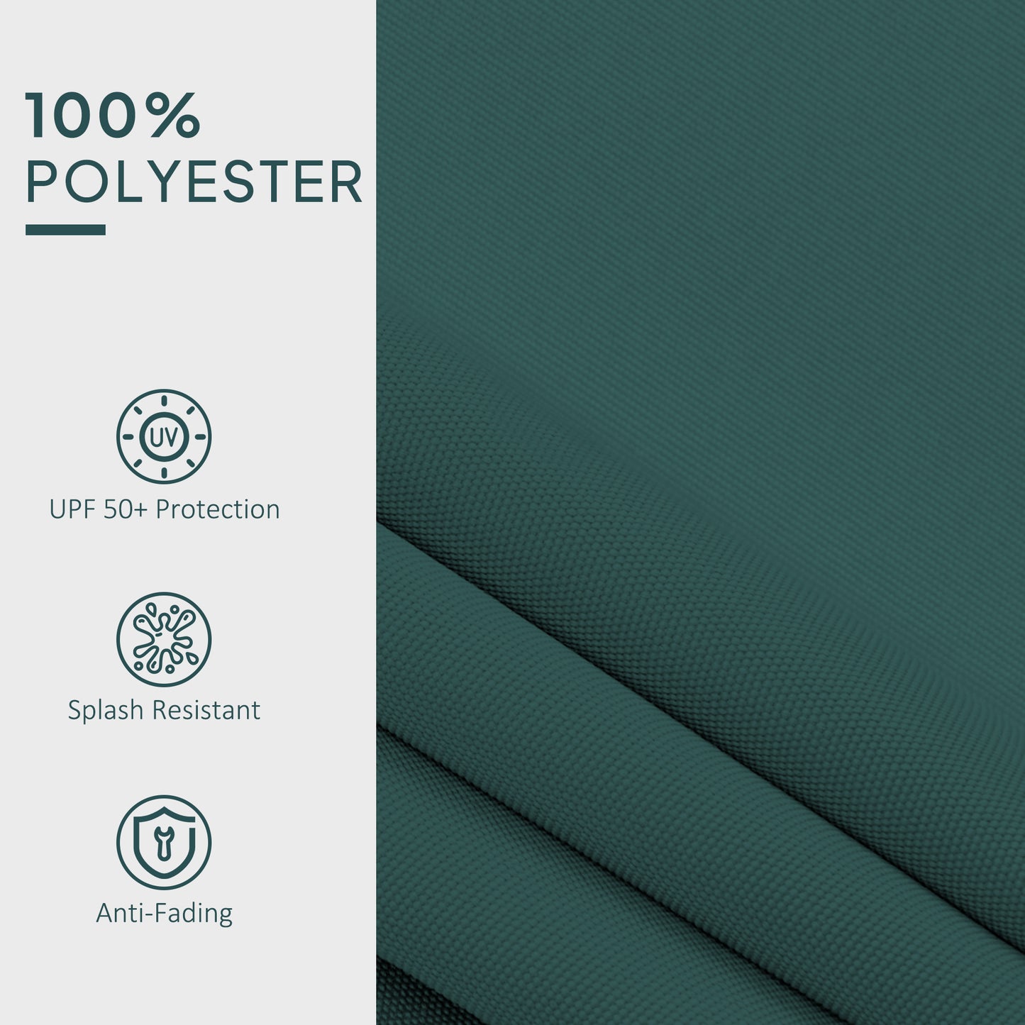 Replacement Canopy for 3 x 2.5 m Awning (Fabric Only), Green