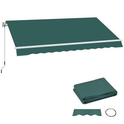 Replacement Canopy for 3 x 2.5 m Awning (Fabric Only), Green
