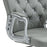 Office Chair PU Diamante Padded Ergonomic 360° Swivel Grey