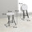 Folding Stool Set of 4, Decorative Garden Stool Set, White