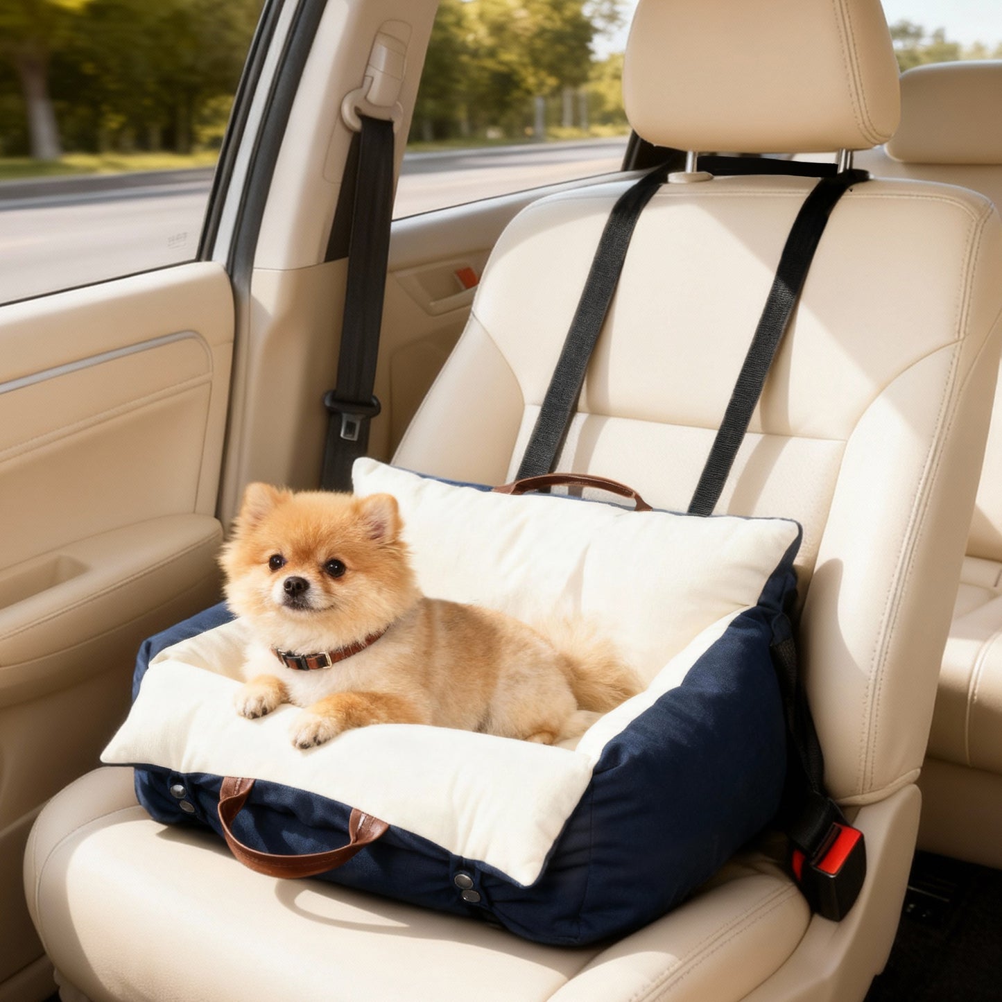 Dog Car Seat, Cosy Pet Car Booster Seat for Small Dog Under 5 KG