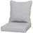 1-Piece Back and Seat Cushion Pillow Replacement, Patio Chair Cushion Set for Indoor Outdoor, Light Grey
