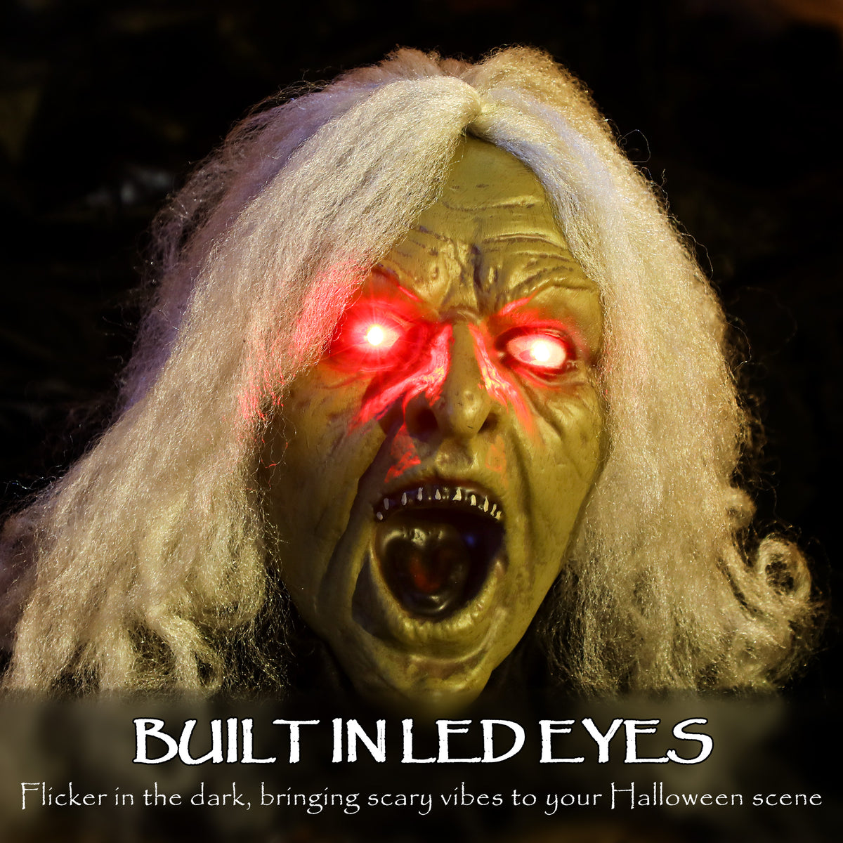 183 cm Life Size Scary Halloween Decorations, Battery Operated