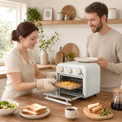 Air Fryer Oven, Convection Oven, 12 L, Cream White