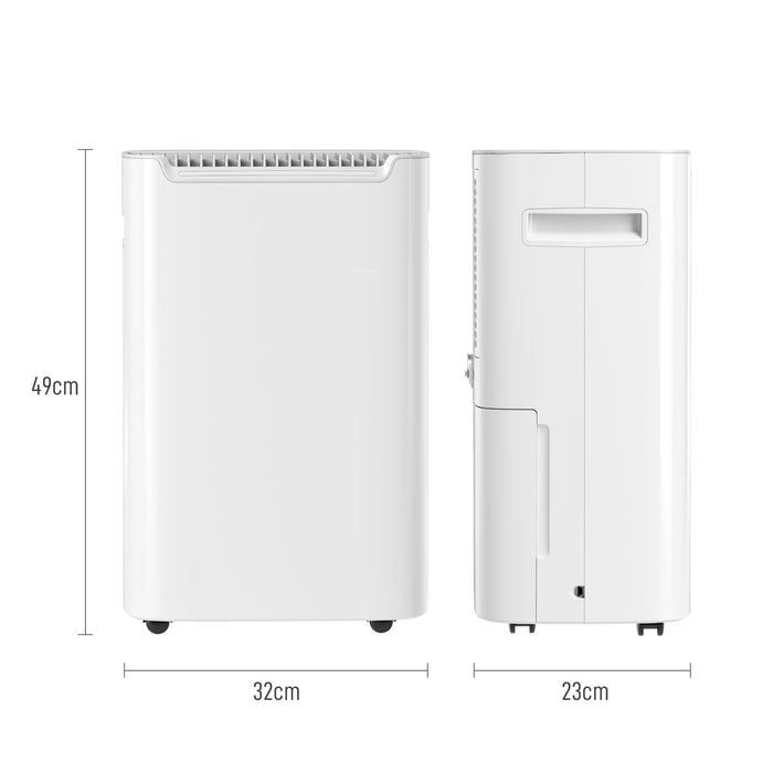 20L/Day Dehumidifier for Home Damp, with 24H Timer, White