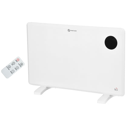 Electric Convector Heater, Quiet Space Heater w/ LED Display, White