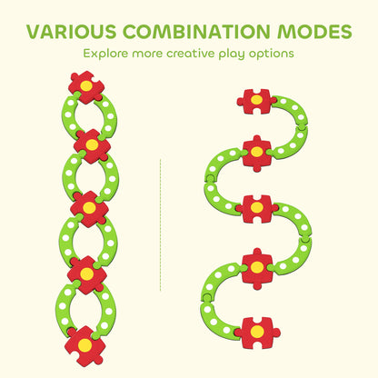 Kids Stepping Stones Balance Beam, Outdoor Indoor Sensory Toy Green