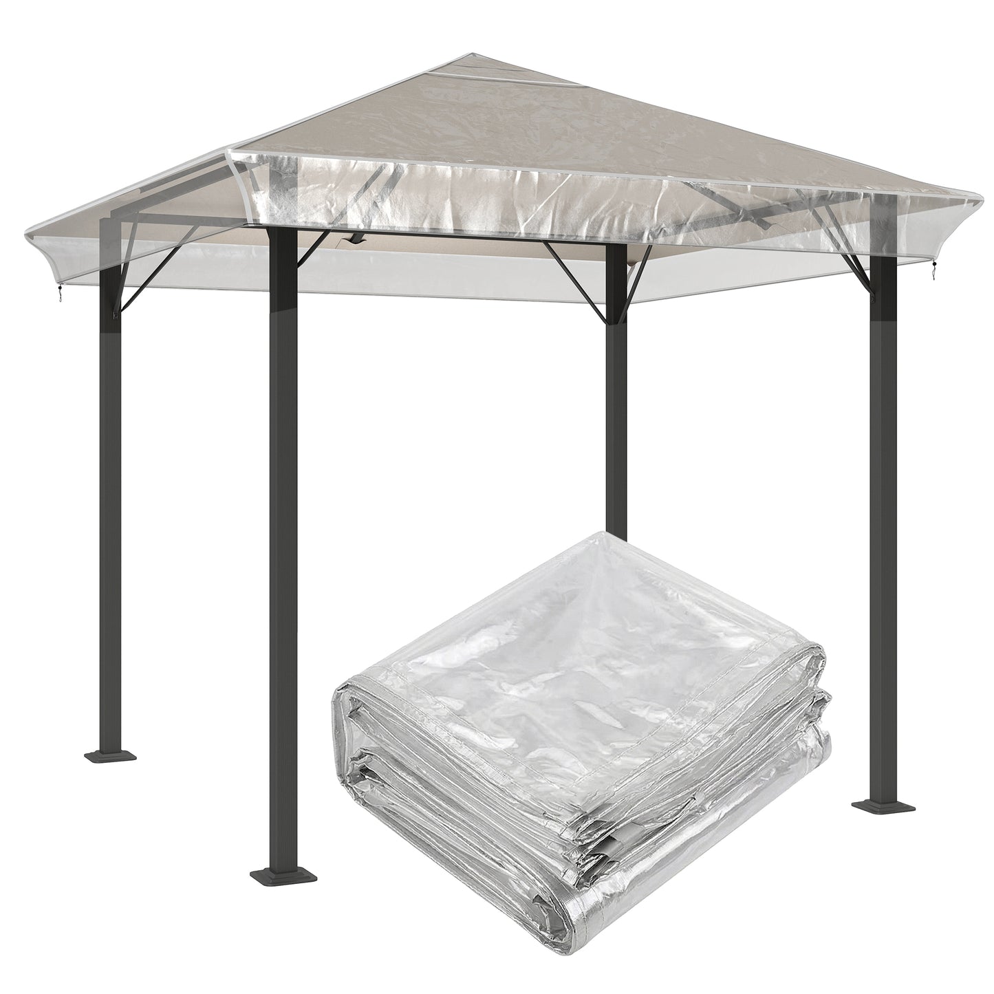 2 x 2 (m) Gazebo Protective Cover, Waterproof Cover
