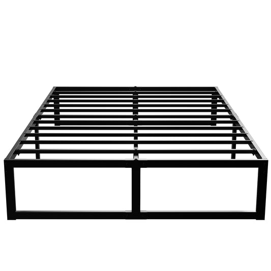 4ft6 Double Bed Frame with Underbed Storage, Noise-Free, Black