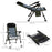 Foldable Metal Frame Fishing Chair, with Adjustable Legs - Green/Black