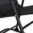 Garden Rocking Chair Folding Outdoor Adjustable Rocker Zero-Gravity Seat with Headrest Camping Fishing Patio Deck - Black