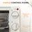 Mini Oven 9L Countertop Electric Grill w/ Temp Timer Control 750W Cream