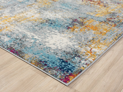 San Marino Modern Living Room Area Rug - Low Pile Abstract Design