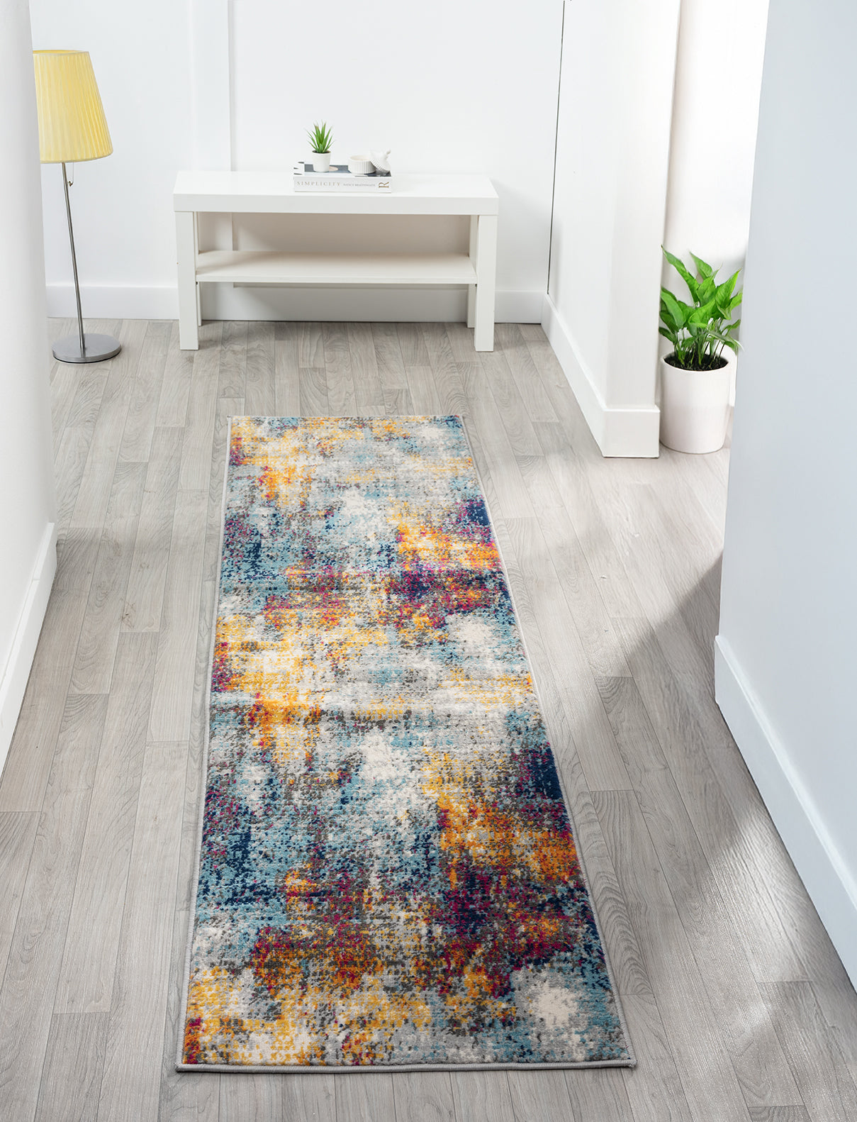 San Marino Modern Living Room Area Rug - Low Pile Abstract Design