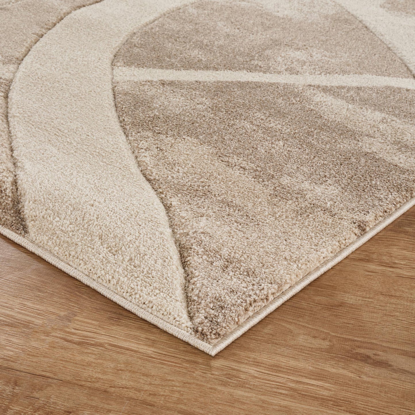 Santiago Modern Abstract Geometric Carved Rugs - Dynamic Design - 2 Colours Available