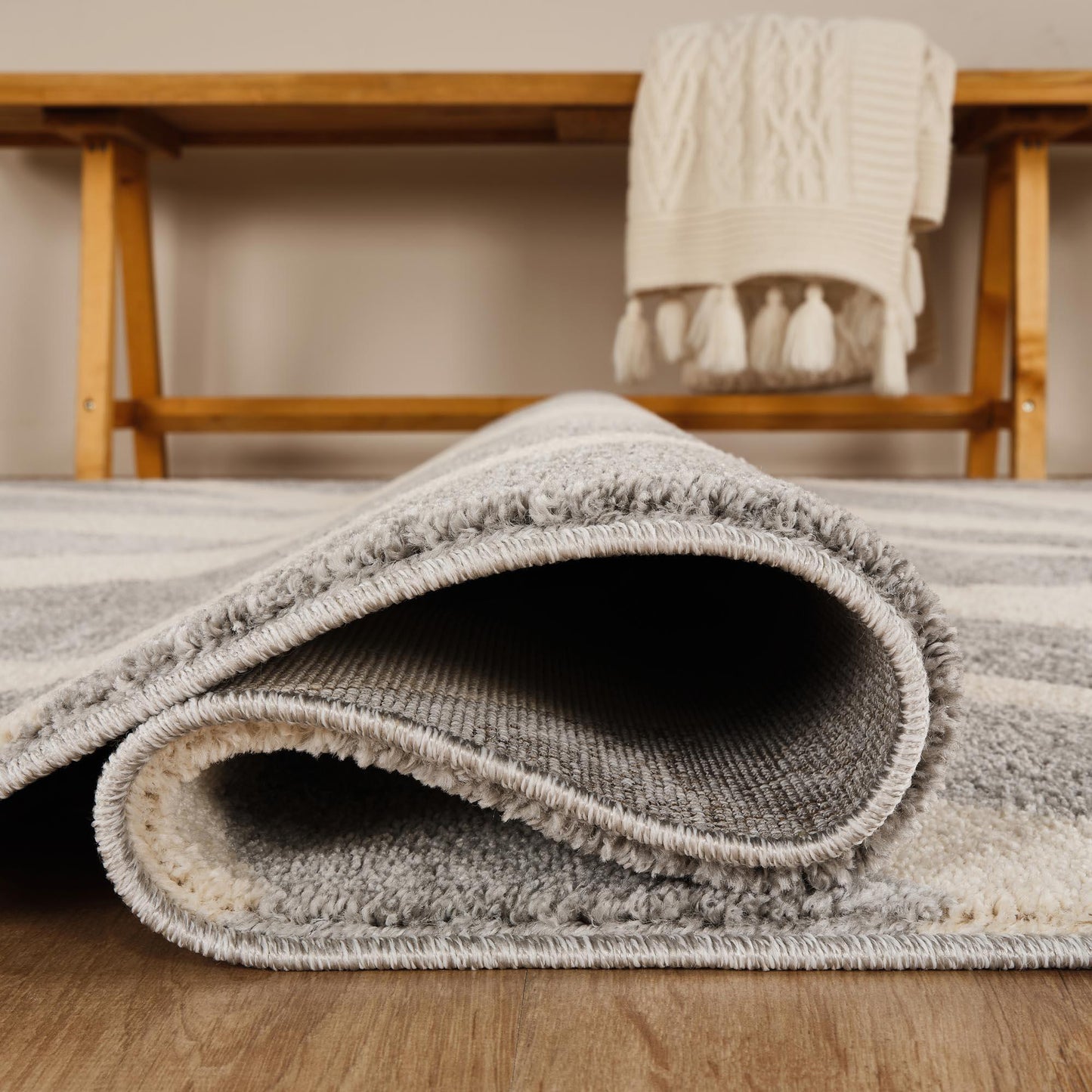 Santiago Modern Abstract Geometric Carved Rugs - Dynamic Design - 2 Colours Available