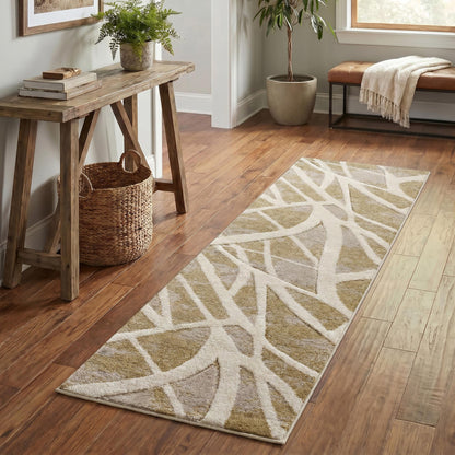 Santiago Modern Abstract Geometric Carved Rugs - Dynamic Design - 2 Colours Available