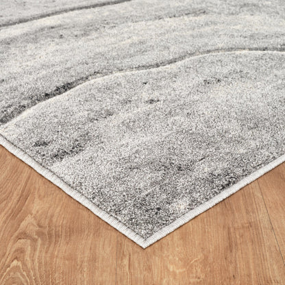 Santiago Modern Abstract Geometric Carved Rugs - Quarry Design - 2 Colours Available