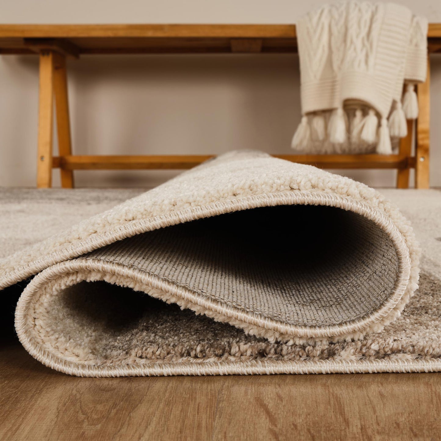 Santiago Modern Abstract Geometric Carved Rugs - Blend Design - 2 Colours Available
