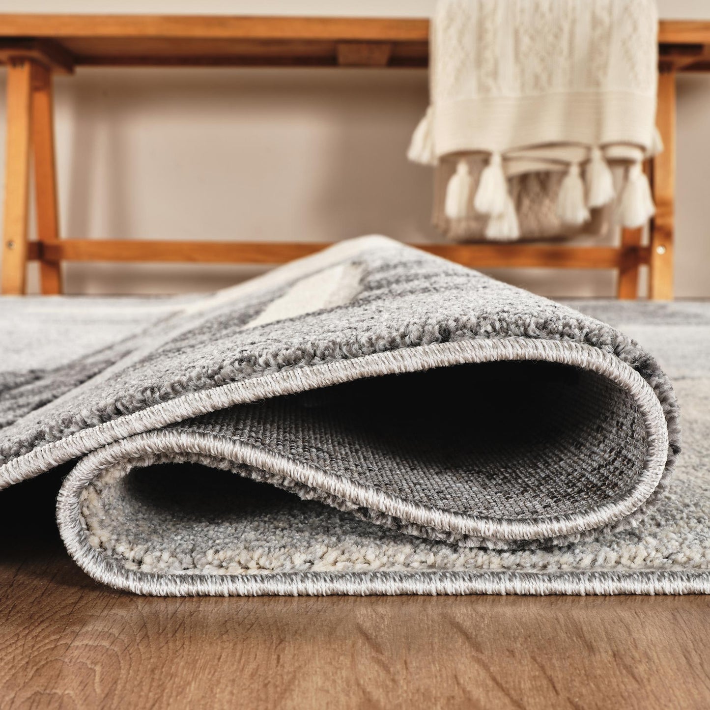 Santiago Modern Abstract Geometric Carved Rugs - Blend Design - 2 Colours Available
