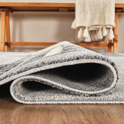 Santiago Modern Abstract Geometric Carved Rugs - Blend Design - 2 Colours Available