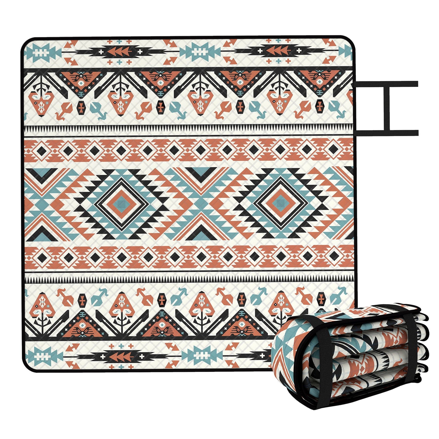 Picnic Blanket, 200x200CM Beach Blanket Outdoor Picnic Mat