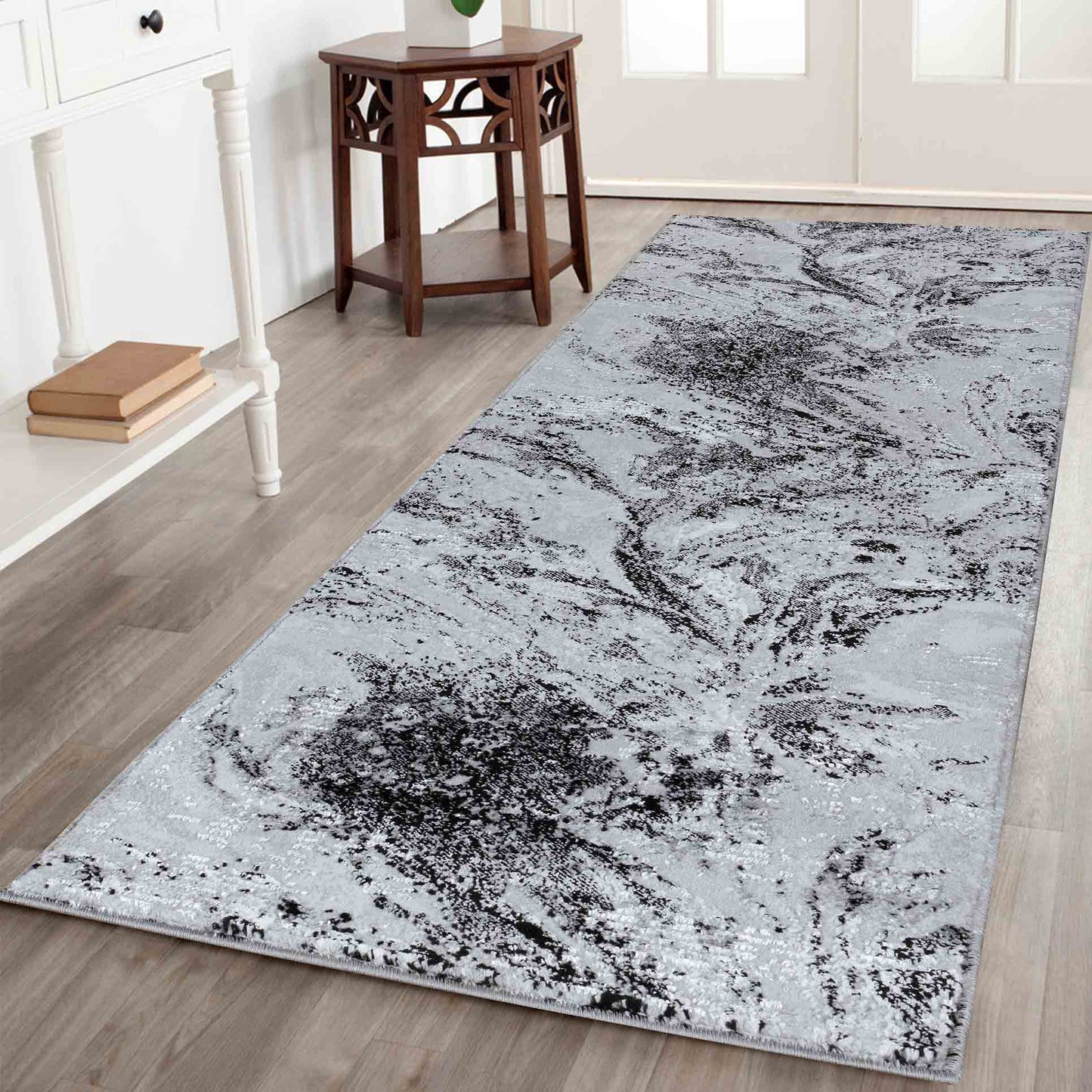 Serenity Modern Abstract Area Rug – Flowing Water-Inspired Design for Living Room, Bedroom, Hallway - 3 Colours Available