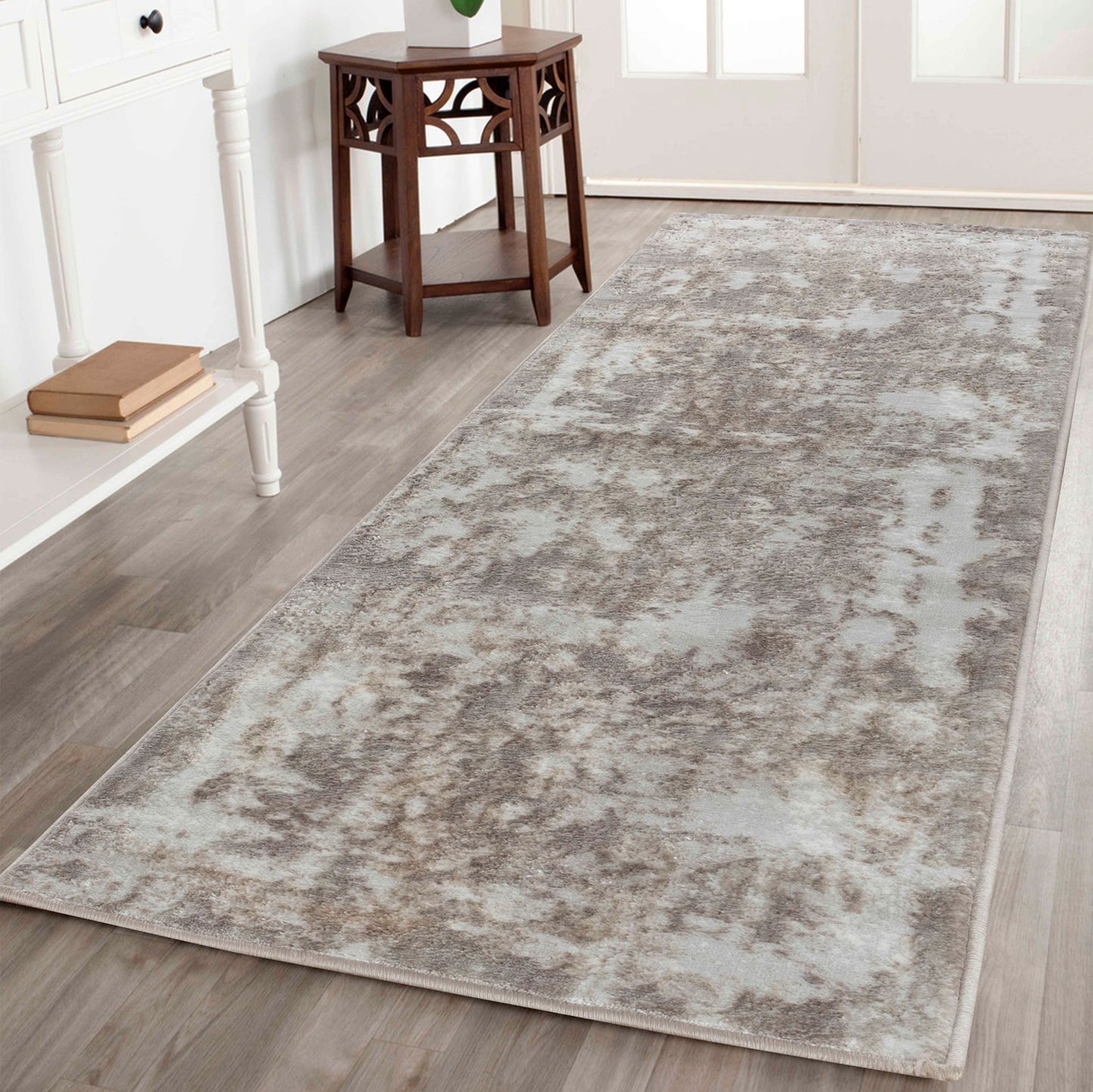 Serenity Modern Abstract Acrylic Area Rug – Contemporary Style for Living Room, Bedroom or Hallway