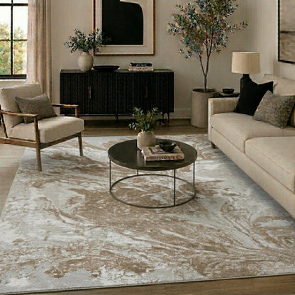 Serenity Modern Abstract Area Rug – Flowing Water-Inspired Design for Living Room, Bedroom, Hallway - 3 Colours Available