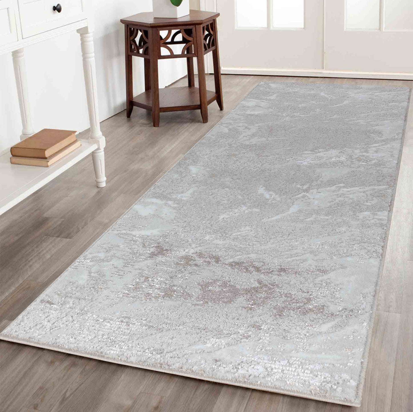 Serenity Modern Abstract Area Rug – Flowing Water-Inspired Design for Living Room, Bedroom, Hallway - 3 Colours Available
