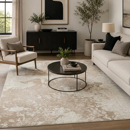 Serenity Modern Abstract Area Rug – Sprayed-Inspired Design for Living Room, Bedroom, or Hallway - 3 Colours Available