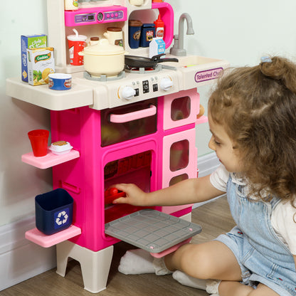 Kids Pretend Role Play Set with Realistic Lights & Sounds, Pink