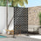 6.5FT Metal Outdoor Privacy Screen Panel w/ Stand, Grid Style