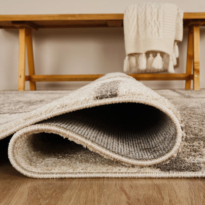 Rhodes Sketch Modern Living Room Contemporary Geometric Area Rugs - 3 Colours Available