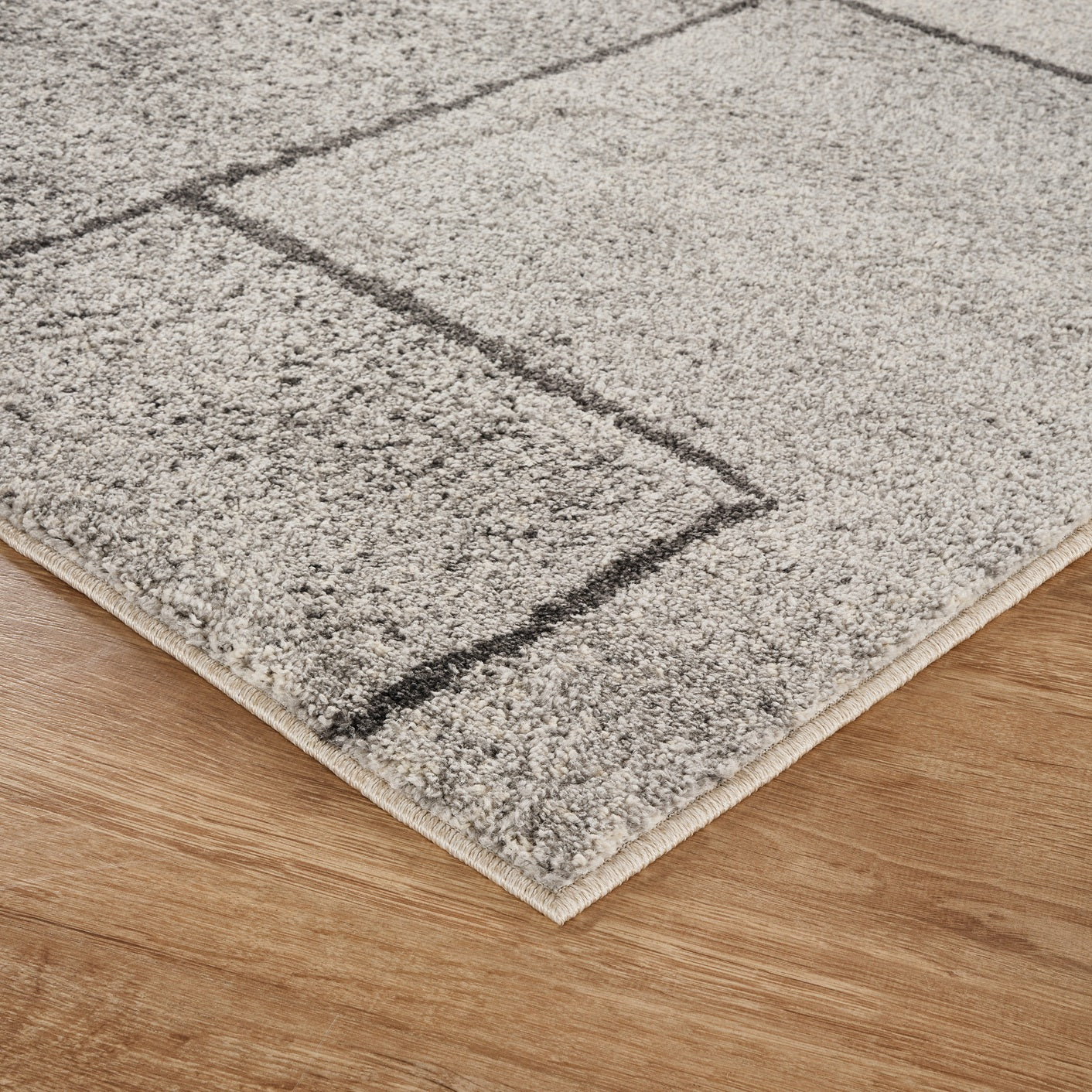 Rhodes Sketch Modern Living Room Contemporary Geometric Area Rugs - 3 Colours Available