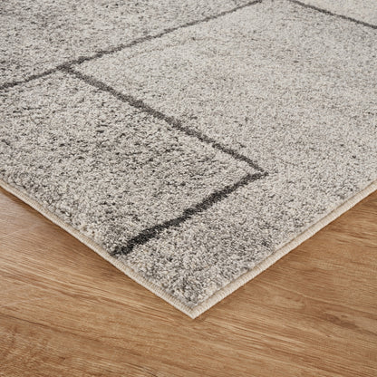 Rhodes Sketch Modern Living Room Contemporary Geometric Area Rugs - 3 Colours Available
