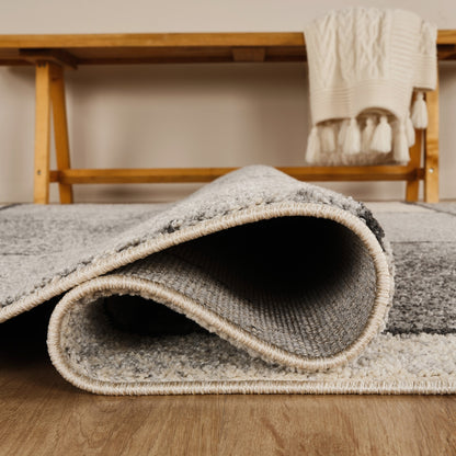 Rhodes Sketch Modern Living Room Contemporary Geometric Area Rugs - 3 Colours Available