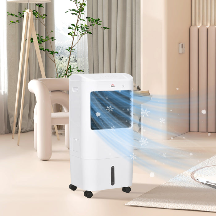 3-In-1 Air Cooler for Home Office, with Oscillation, Ice Packs, Wheels