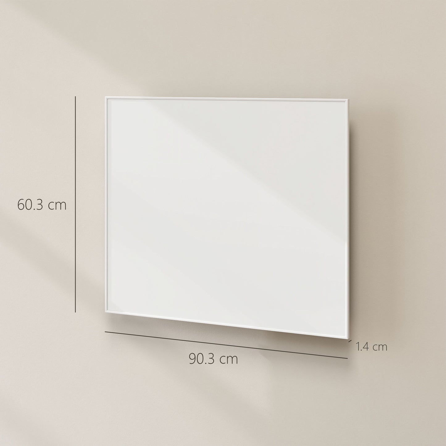 520W Smart Electric Heater, Wall Far Infrared Panel Radiator, White