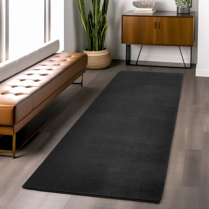 Snuggly Washable Plain Living Room Super Soft Anti Slip Area Rug - 9 Colours Available