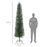 7 Foot Artificial  Pencil Christmas Tree with  Branches, Green