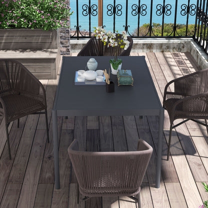 Six-Seater Aluminium Outdoor Table