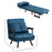 Click Clack Single Chair Bed Settee for Living Room, Guest Room, Blue