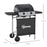 2 Burner Gas Barbecue Grill with Side Shelves & Wheels