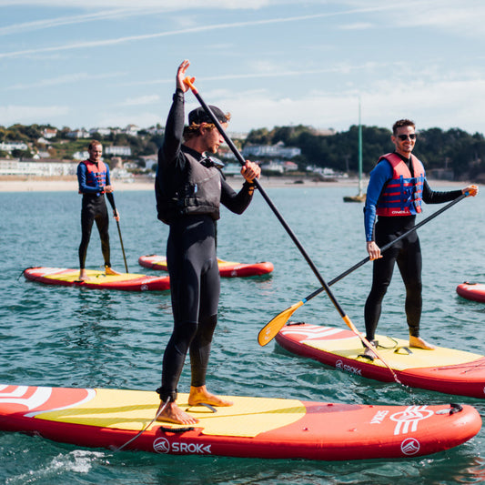Get Out On The Sea and Feel The Sunshine With A Stand Up Paddle Board Lesson in St. Brelade’s Bay with Absolute Adventures - Only £20 Per Person!