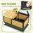 Wooden Tortoise House, Small Pet Reptile Shelter, with Hide Den and Run - Yellow