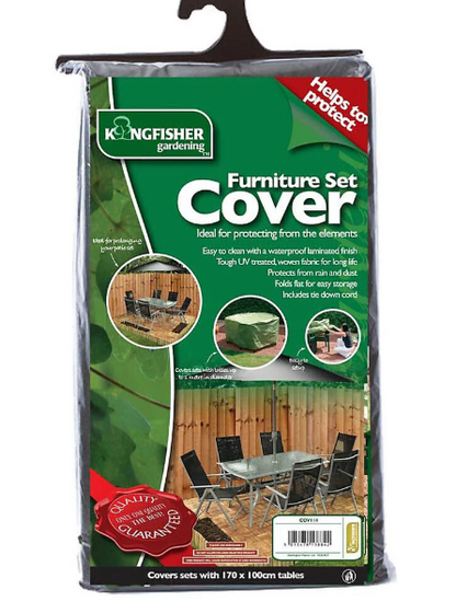 Kingfisher Garden Patio Furniture Cover Green Waterproof - NOW IN STOCK