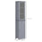 Storage Cabinet Organizer Tower with Shelves & Drawer, Grey