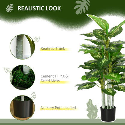 Artificial Evergreen Tree Fake Plant in Pot Indoor Outdoor Decor