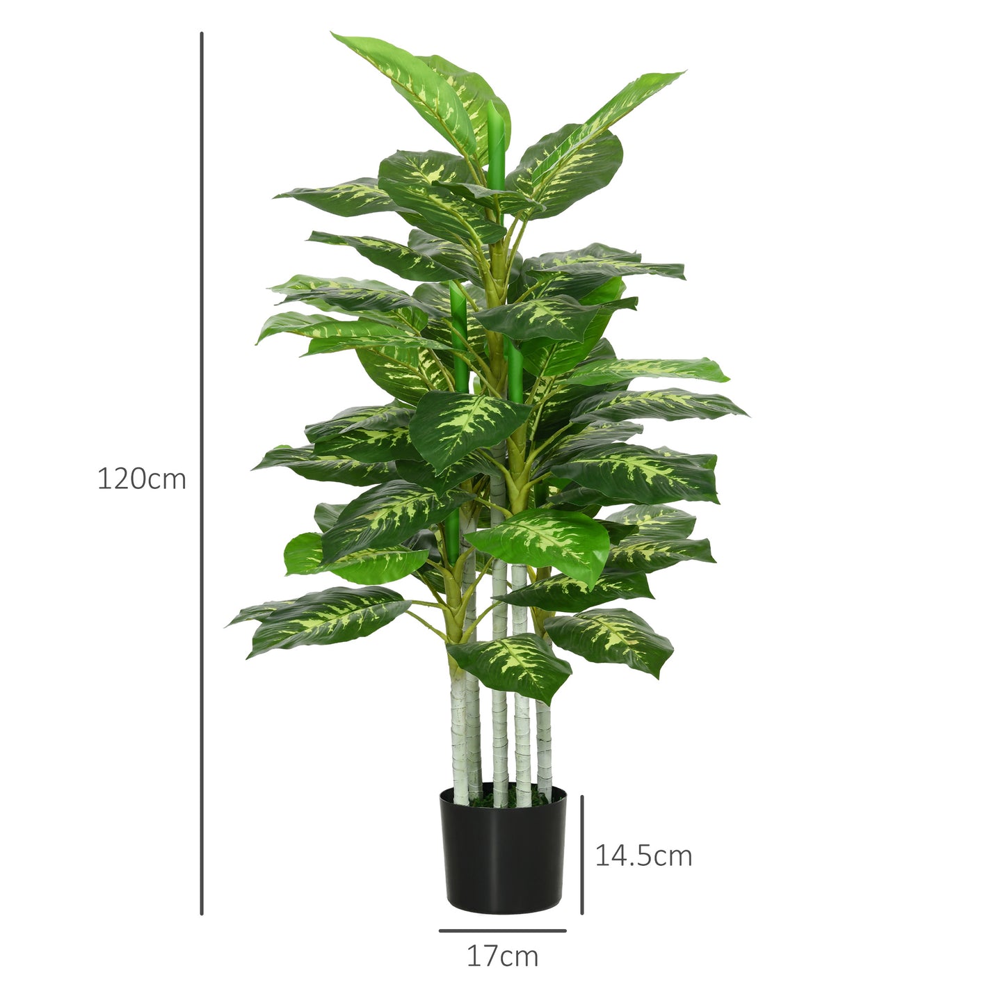 Artificial Evergreen Tree Fake Plant in Pot Indoor Outdoor Decor